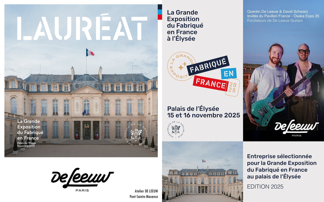 De Leeuw Guitars représentera la facture instrumentale française au Palais de l’Élysée les 15 et 16 novembre prochains