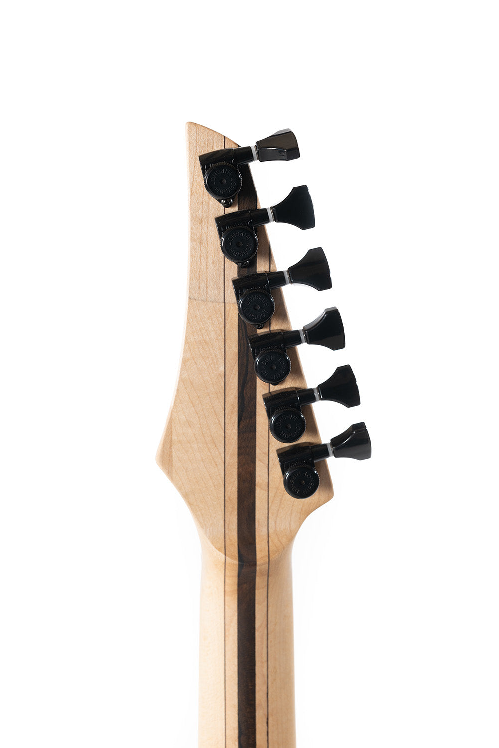 MS6_Vribrato_Ziricote_back_head_close_up_De_Leeuw_Guitars_Paris_Made_in_France_Luthier_Guitar_Maker_France_Neck_Through_Manche_Traversant