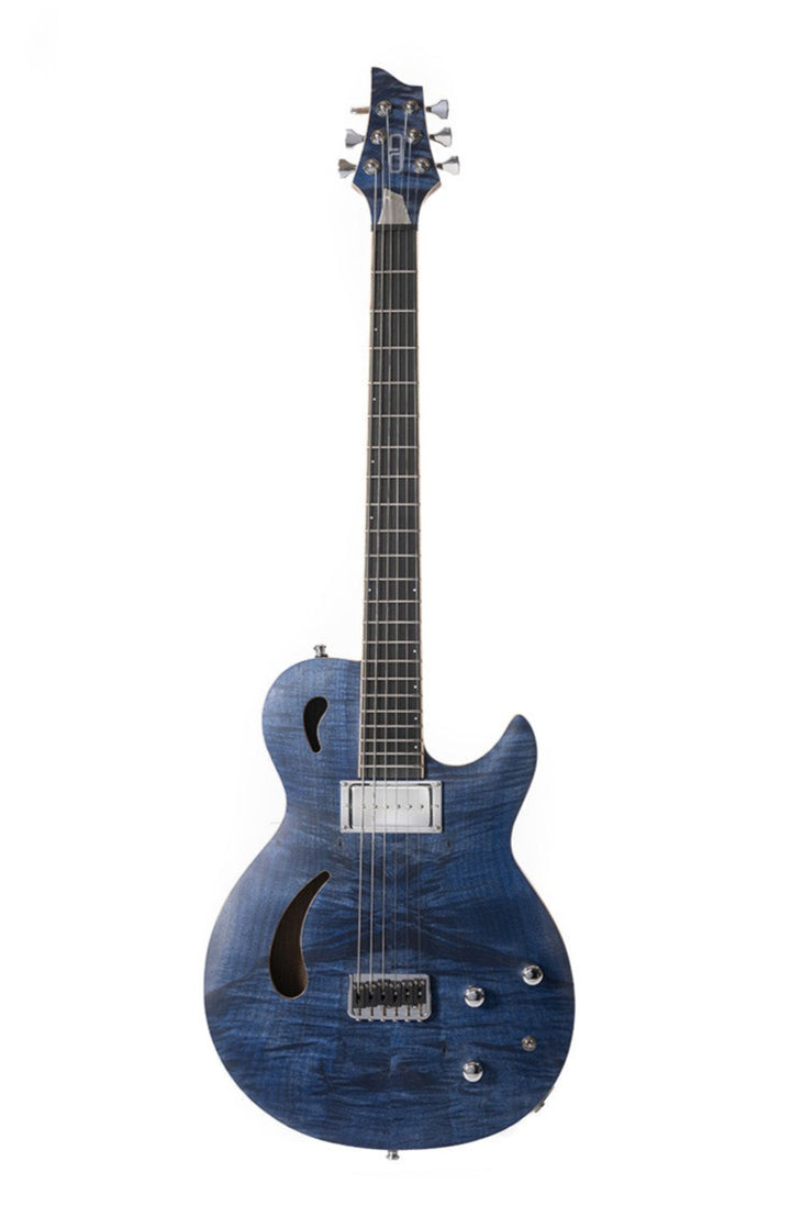 Nina_Guitar_Deep_Blue_front_De_Leeuw_Guitars_Paris_Made_in_France_Luthier_Guitar_Maker_France_Neck_Through_Manche_Traversant