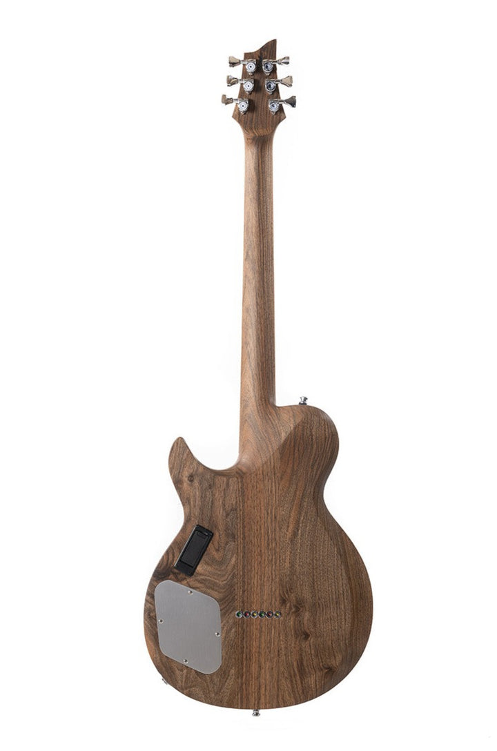 Nina_Guitar_Black_bird_back_De_Leeuw_Guitars_Paris_Made_in_France_Luthier_Guitar_Maker_France_Neck_Through_Manche_Traversant
