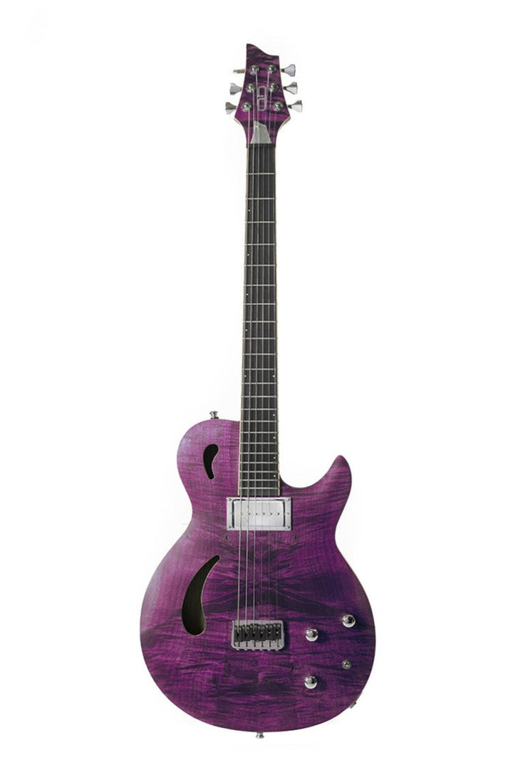 Nina_Guitar_Lavender_fields_of_Provence_Oil_finish_front_De_Leeuw_Guitars_Paris_Made_in_France_Luthier_Guitar_Maker_France_Neck_Through_Manche_Traversant
