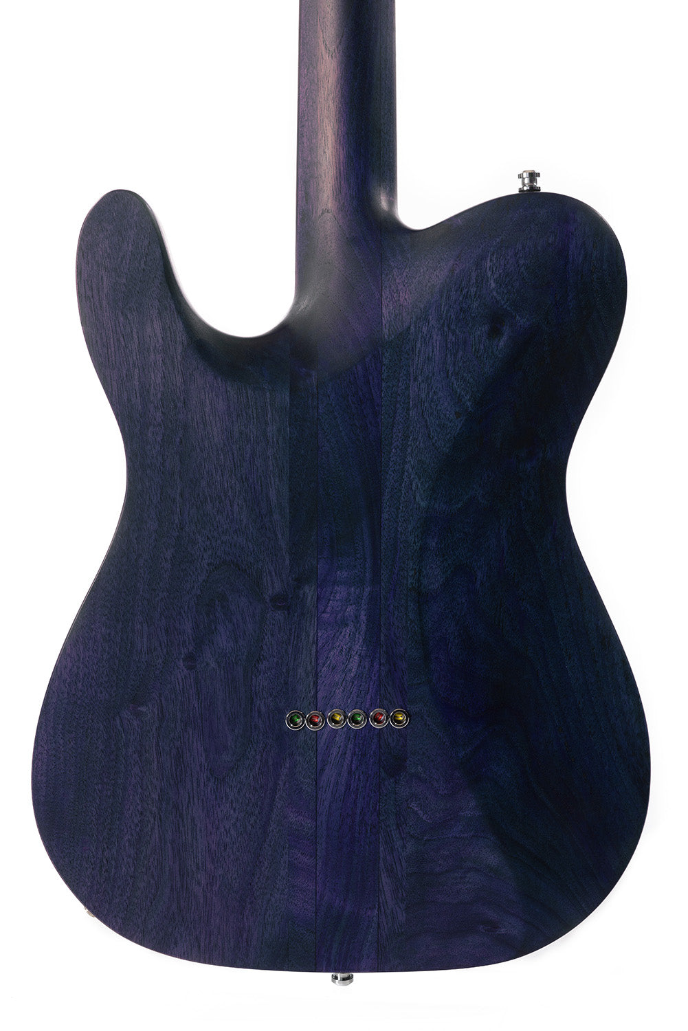 TC_Walnut_Deep_Blue_Back_Close_Up_De_Leeuw_Guitars_Paris_Made_in_France_Luthier_Guitar_Maker_France_Neck_Through_Manche_Traversant