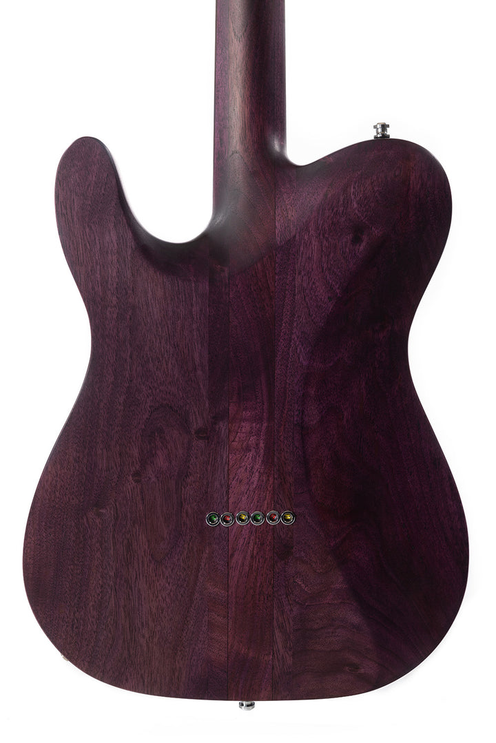 TC_Walnut_Lavender_fields_of_Provence_back_close_up_De_Leeuw_Guitars_Paris_Made_in_France_Luthier_Guitar_Maker_France_Neck_Through_Manche_Traversant