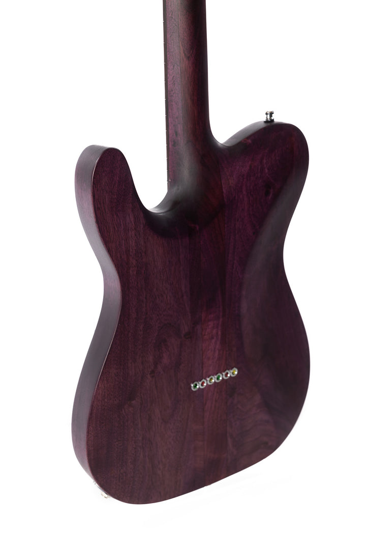 TC_Walnut_Lavender_fields_of_Provence_back_close_up_De_Leeuw_Guitars_Paris_Made_in_France_Luthier_Guitar_Maker_France_Neck_Through_Manche_Traversant