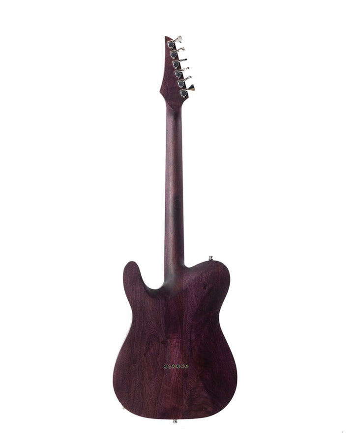 TC_Walnut_Lavender_fields_of_Provence_back_De_Leeuw_Guitars_Paris_Made_in_France_Luthier_Guitar_Maker_France_Neck_Through_Manche_Traversant