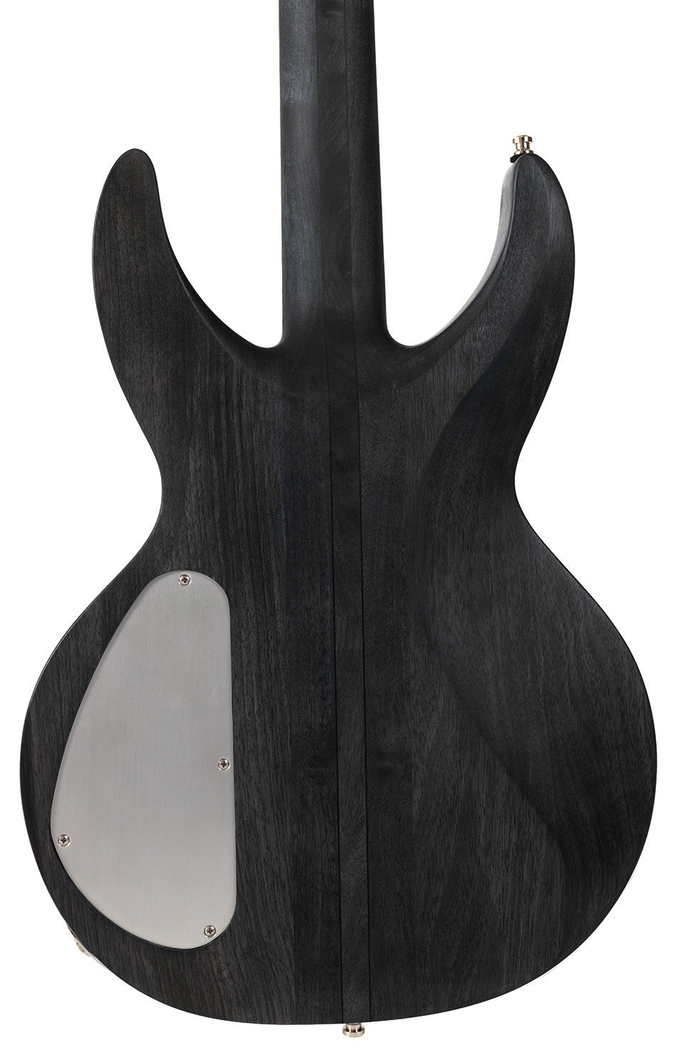 MV4_black_bird_bass_back_close_up_De_Leeuw_Guitars_Paris_Made_in_France_Luthier_Guitar_Maker_France_Neck_Through_Manche_Traversant