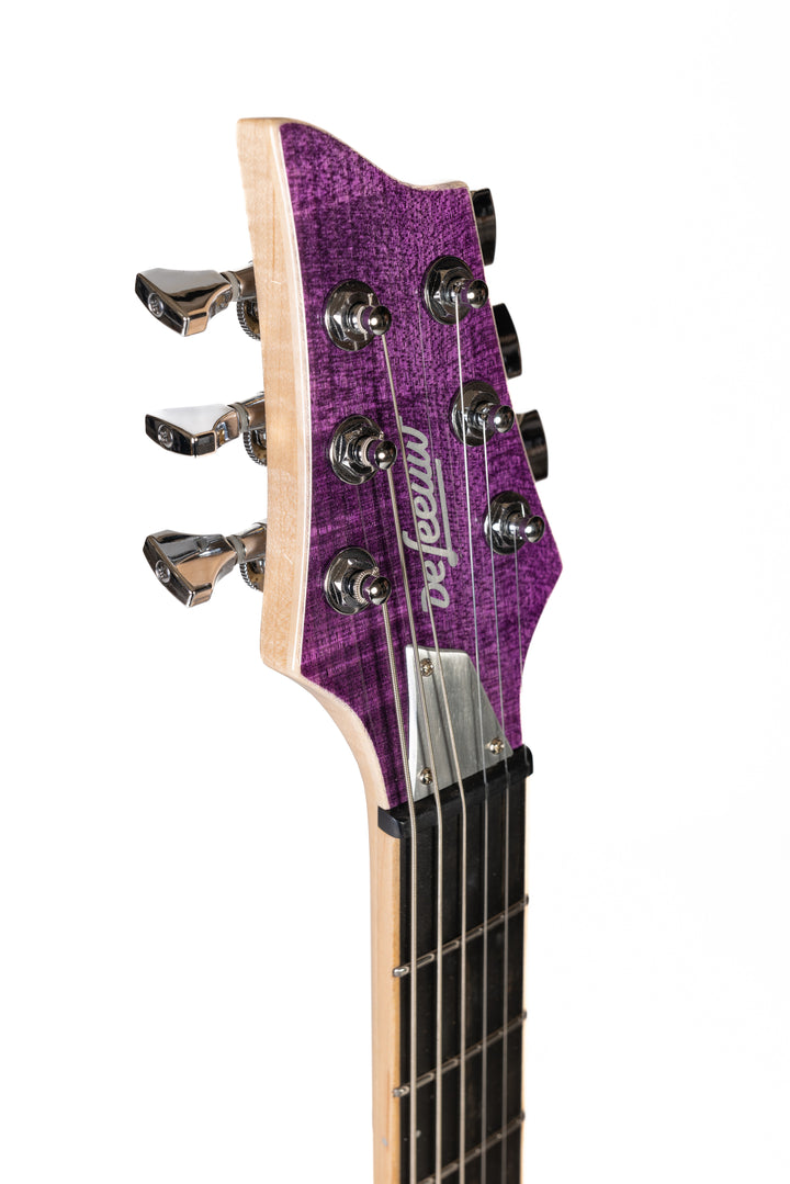 Nina_Guitar_Lavender_fields_of_Provence_Glossy_Close_up_Head_Side_2_De_Leeuw_Guitars_Paris_Made_in_France_Luthier_Guitar_Maker_France_Neck_Through_Manche_Traversant