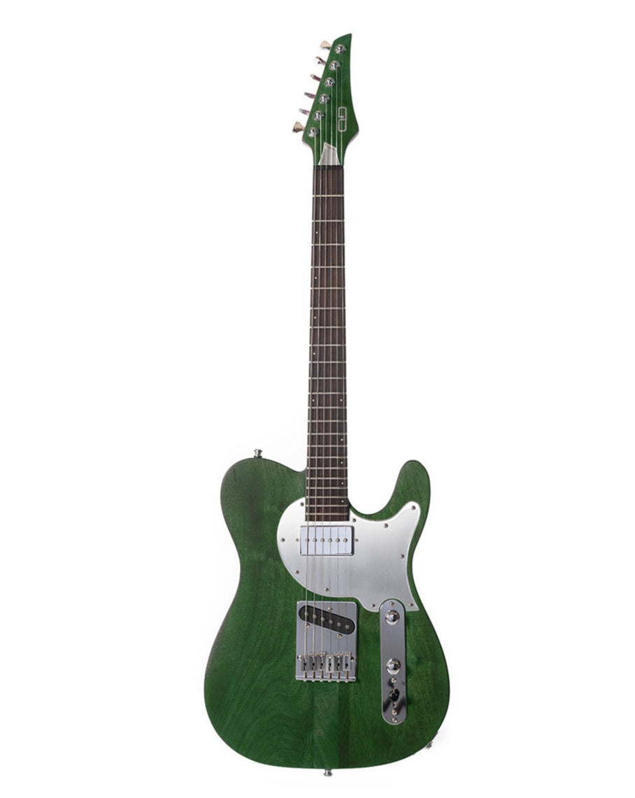 TC_Walnut_Green_Iguana_Front_De_Leeuw_Guitars_Paris_Made_in_France_Luthier_Guitar_Maker_France_Neck_Through_Manche_Traversant