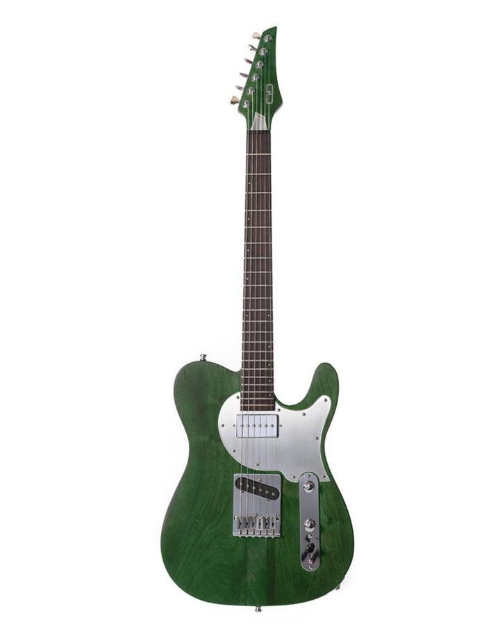 TC_Walnut_Green_Iguana_Front_De_Leeuw_Guitars_Paris_Made_in_France_Luthier_Guitar_Maker_France_Neck_Through_Manche_Traversant